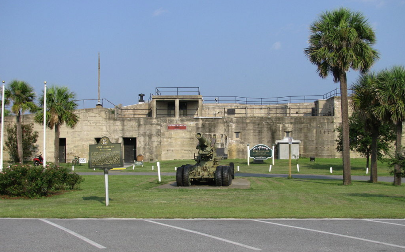 Fort Screven and Tybee Island history museum at Battery Garland